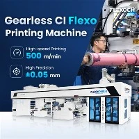Quais são as características de uma impressora flexográfica de alta qualidade?